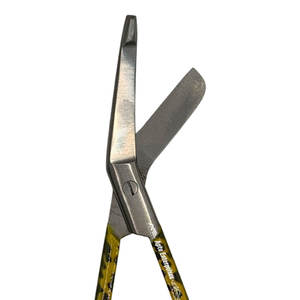 Ensemble d'instruments médicaux chirurgicaux en acier inoxydable, forgés, avec motif, 3 pièces, ciseaux de pansement jaunes, ciseaux de pansement, forceps pour artères - Product Image 6