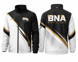 เสื้อแจ็คเก็ตฝึกซ้อมกีฬาแบบมีฮู้ดกันน้ำสำหรับทีมต่อสู้ MMA BJJ มวยไทย คาราเต้  รุ่น Custom Fight Team Walkout  สำหรับฤดูหนาว  พร้อมซิป  สีสันปรับแต่งได้ - Product Image 1
