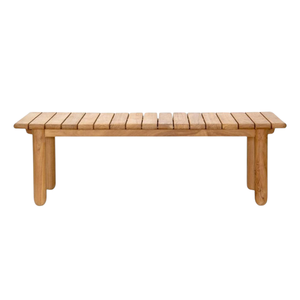 Mesa de centro moderna de madera de teca con tablero de listones, mesa central de madera para muebles de interior, precio al por mayor - Product Image 1