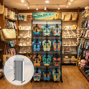 Exhibidor de Doble Cara Personalizado de Estilo Industrial para Tiendas Minoristas, Exhibidor de Metal para Exhibición de Productos - Product Image 1