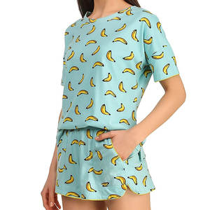 Ensemble court deux pièces personnalisé pour femme en coton et polyester, tenue décontractée d'été, fabricant OEM, fournisseur en gros - Product Image 4