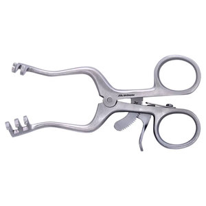 Retractor de tejidos con bloqueo de trinquete y dientes entrelazados que facilita la retractación de incisiones quirúrgicas con mínimos daños a los tejidos circundantes - Product Image 1