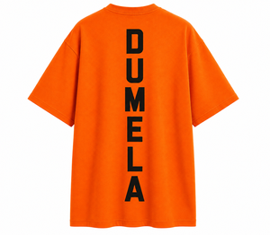 T-shirt décontracté pour homme, coupe classique, orange, manches courtes, col rond, en jersey tricoté 100 % coton, imprimé, anti-boulochage, respirant - Product Image 2