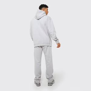 Pull molletonné streetwear vert vieilli pour homme, 100 % coton, respirant, imperméable, brodé, écoresponsable, collection automne - Product Image 2