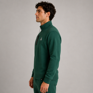 Sudadera de cuello redondo de algodón 100% teñida en color liso para invierno, de peso pesado, con aplique bordado, precio mayorista - Product Image 3