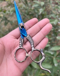 OEM aceptable 6,0 pulgadas tijeras de corte de pelo profesional japonés J2 hoja de acero inoxidable tipo recto productos de peluquería - Product Image 5