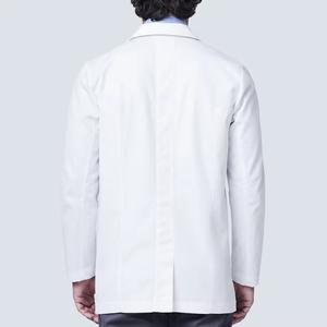 Bata de Laboratorio Unisex Blanca de Alta Calidad, Tela de Lana Peinada, con Detección de Agujas, Colores/Logotipo Personalizables, Diseño y Talla para Hospitales Médicos - Product Image 3