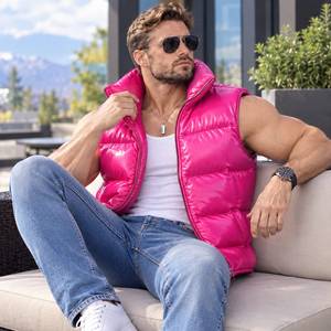 Chaleco de Cuero Genuino para Hombre, Chaleco de Invierno sin Mangas, Chaleco de Cuero Cálido, Ropa de Abrigo de Invierno para Hombre, Chaleco de Halloween - Product Image 3