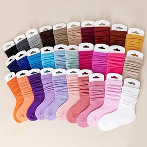 Wholesale <b>Women's</b> Knit Leg Warmers Breathable Eco-Friendly Daily Use Slouch <b>Socks</b> Comfortable Casual Wear Custom Logo - Product Image 1