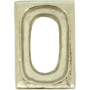 Anneau de serviette carré rétro en métal texturé doré pour la décoration de table - Product Image 1