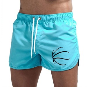 Shorts sportifs pour homme en lin/coton respirant, délavé à l'acide, style uni, taille mi-haute, avec poches croisées et cordon de serrage, très tendance - Product Image 2