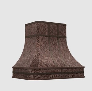 Hot Sale Hotte de cuisine murale en cuivre martelé, design personnalisé, décorative, type cheminée - Product Image 6