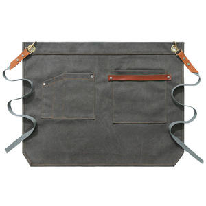 Tablier de travail en tissu Oxford, taille ajustable, plusieurs poches, style simple, pour dressage canin et toilettage équin - Product Image 3