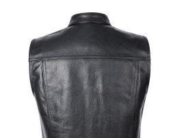 Custom Men Genuine Leather Motorbike Vest for Men Handmade Western Waistcoat All Seasons Manufacturer Supplier - Product Image 3