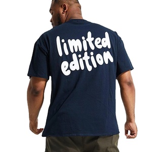 Gran tamaño mejores hombres Puff impresión camisetas personalizadas transpirable Color sólido adulto ropa en blanco nuevo estilo Puff impresión - Product Image 1