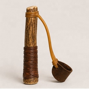 หนังสติ๊กทำมือพร้อมเขาสัตว์แท้ งานฝีมือระดับพรีเมียม โครงเขาสัตว์ธรรมชาติ ด้ามจับตามหลักสรีรศาสตร์ ของขวัญสำหรับการตั้งแคมป์กลางแจ้ง - Product Image 2