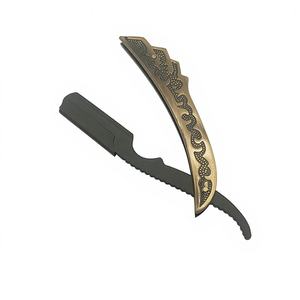 Rasoir de barbier manuel en acier inoxydable à lame unique professionnel en gros rasage de poils du corps et du visage avec logo personnalisé, y compris durable - Product Image 1