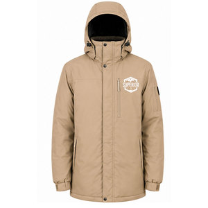 Veste parka d'extérieur haute performance pour homme avec revêtement imperméable, taille ajustable, doublure intérieure douce et fermeture éclair robuste - Product Image 1