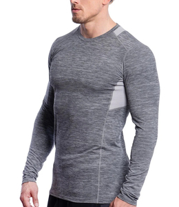 T-shirt de compression pour homme, manches courtes, tricoté, léger, respirant, séchage rapide, athlétique, pour la gym, entraînement, coupe classique - Product Image 3