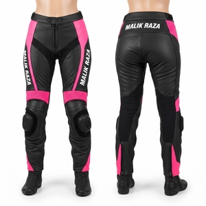 Pantalon en cuir pour course de moto |   Sur mesure |   Cuir de vache |   Couleurs de l'équipe de cyclistes - Product Image 3
