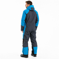 Traje de Nieve Impermeable de Poliéster con Capucha de 10,000 mm, Traje de Esquí de Invierno de una Pieza para Hombre, Mono de Nieve Aislante y Cortavientos Personalizado