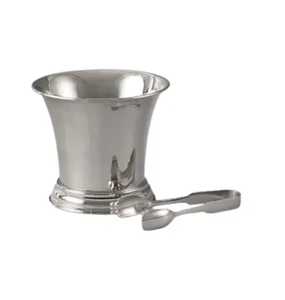 Cubo de Hielo Moderno de Acero Inoxidable con Diseño Ondulado Plateado para Enfriador de Vino, Enfriador de Cerveza Metálico con Acabado Espejo, Utensilios de Bar - Product Image 3