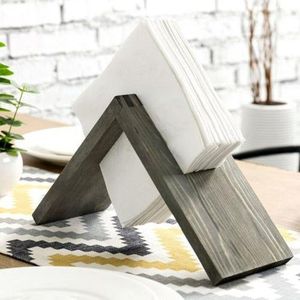 Stylish wooden napkin holder for dining <b>table</b> <b>kitchen</b> decor organizer modern durable elegant home accessory item - Product Image 6