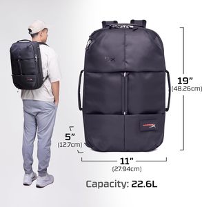 HyperX Knight 8C525AA <b>Gaming</b> <b>Backpack</b> for Laptops Large Storage Durable Travel Ready Black - Product Image 5