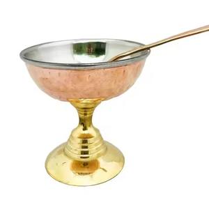 Smooth Finish Metal <b>Ice</b> <b>Cream</b> <b>Bowl</b> For Dessert Serving In Cafe Dining Setup - Product Image 4