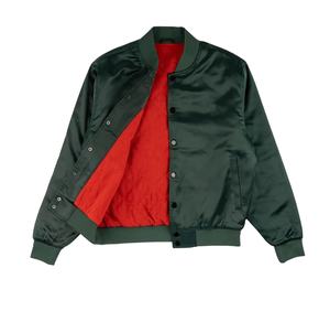 Chaqueta bomber de satén con dos bolsillos laterales para hombre, poliéster, mejor estilo, color y diseño, proveedor directo de fábrica, chaqueta unisex para hombre - Product Image 3