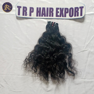 Extensiones de cabello virgen natural 100% ondulado virgen negro de alta calidad de 30 \ "de Temple para trenzar - Product Image 5