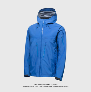 Veste d'extérieur imperméable à capuche coupe-vent à coque rigide 3 couches entièrement thermosoudée pour le sport, le trekking et le travail - Product Image 4
