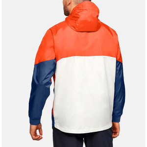 Men's Hooded Color Block <b>Quilted</b> Jacket Waterproof Windproof Lightweight Sporty <b>Winter</b> Wear Regular Fit Zipper Closure Polyester - Product Image 2