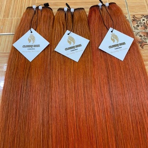 Extensiones de Cabello Natural Vietnamita de Lujo, Sin Procesar, Lisas, Venta al Por Mayor de Fábrica, Color Negro Natural # Cabello 1b Color 613 60 Largo de un Solo Donante - Product Image 4