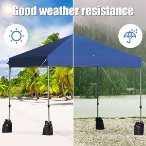 Carpa Plegable Portátil de 8 x 8 Pies para Exteriores con Bolsa con Ruedas y Bolsas de Arena - Product Image 6