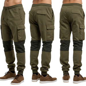 Functional Men's Utility Jogger <b>Pants</b> with Contemporary Pocket Design and Outdoor Lifestyle Fashion Appeal - Product Image 4