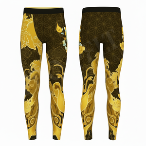 Leggings de Compresión con Diseño Estampado Completo para Hombre, Ideales para Yoga, Transpirables, Cómodos, de Cintura Alta y Largo Completo - Product Image 5