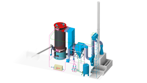 Chauffe-vapeur vertical en acier inoxydable PLC haute température 1M-8M Kcal pour l'industrie textile - Product Image 5