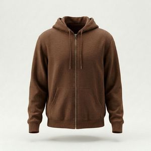 Sudadera con Capucha y Cremallera Completa para Hombre, de Algodón Premium, Estilo Casual para Invierno, con Bolsillos Delanteros - Product Image 1
