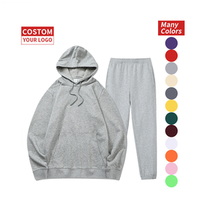 Survêtement pour homme, Survêtement oversize, Survêtement en molleton, Survêtement uni, Survêtement streetwear, Survêtement jogger, Survêtement à capuche - Product Image 1