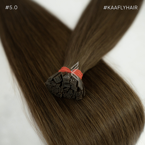 100% Extensions de cheveux à pointe de kératine alignée sur les cuticules des cheveux humains Extensions de cheveux humains - Product Image 3