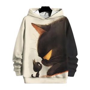Sweat-shirt pour homme 100 % coton, coupe classique et oversize, couleur unie, avec capuche, design personnalisé, nouvelle collection, vente chaude - Product Image 1