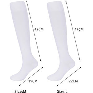 Service OEM - Chaussettes d'hiver en coton et élasthanne pour hommes, respirantes, antidérapantes, pour le sport, couleur blanche - Product Image 3