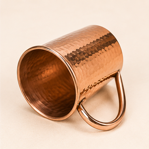 Taza Moscow Mule de Cobre Puro Sólido, Acabado Martillado Profesional, Vaso de Cobre para Cócteles y Cerveza Frías - Product Image 6