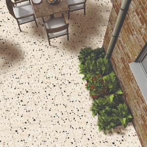 Moderna Baldosa de Porcelana con Acabado Tallado en Terrazo Blanco para Pisos y Paredes, Varios Tamaños, Pulida, para Interiores y Exteriores, Baldosa de Lujo para Hoteles - Product Image 1