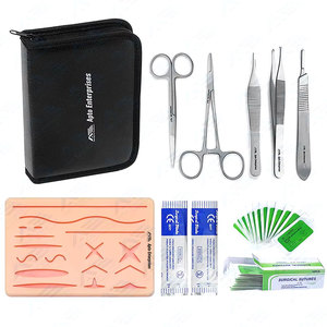 Wholesale Medical & Dental Students Stainless Steel Surgical Instruments Medic Complete <b>Suture</b> Practice <b>Kit</b> - Product Image 1