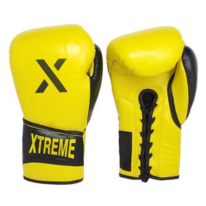 Guantes de Boxeo con Cordones y Logotipo Personalizado OEM/ODM, Guantes de Entrenamiento Profesionales de Piel Sintética PU para MMA, Equipo de Boxeo XTREME, Transpirables y Duraderos - Product Image 1