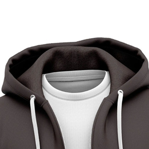 Sweat-shirts à capuche zippés élégants pour hommes, en molleton de coton de qualité supérieure, style streetwear moderne, fabricant OEM ODM - Product Image 4