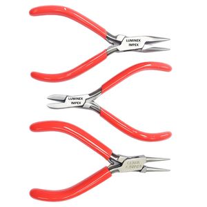 Ensemble de 3 outils de fabrication de bijoux, pinces à bec rond, pinces à bec fin, coupe-fils, kit d'outils professionnels pour l'artisanat, avec votre logo - Product Image 6