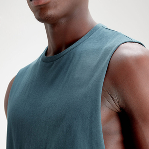 Camiseta sin mangas de alta calidad para hombre, chaleco informal de punto, venta al por mayor, diseño personalizado, servicio OEM, chaleco sin mangas - Product Image 5